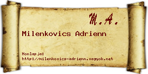 Milenkovics Adrienn névjegykártya